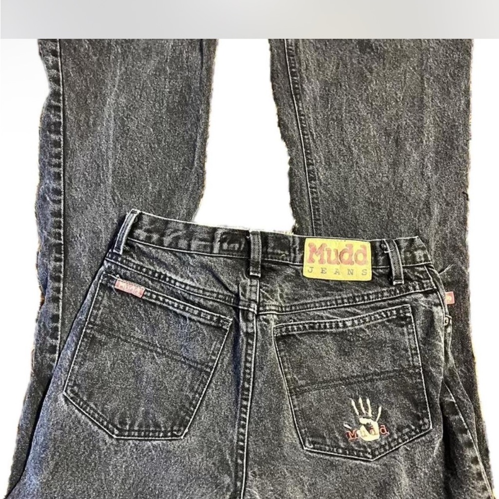 Mudd Women's Dark Gray Straight Leg Jeans